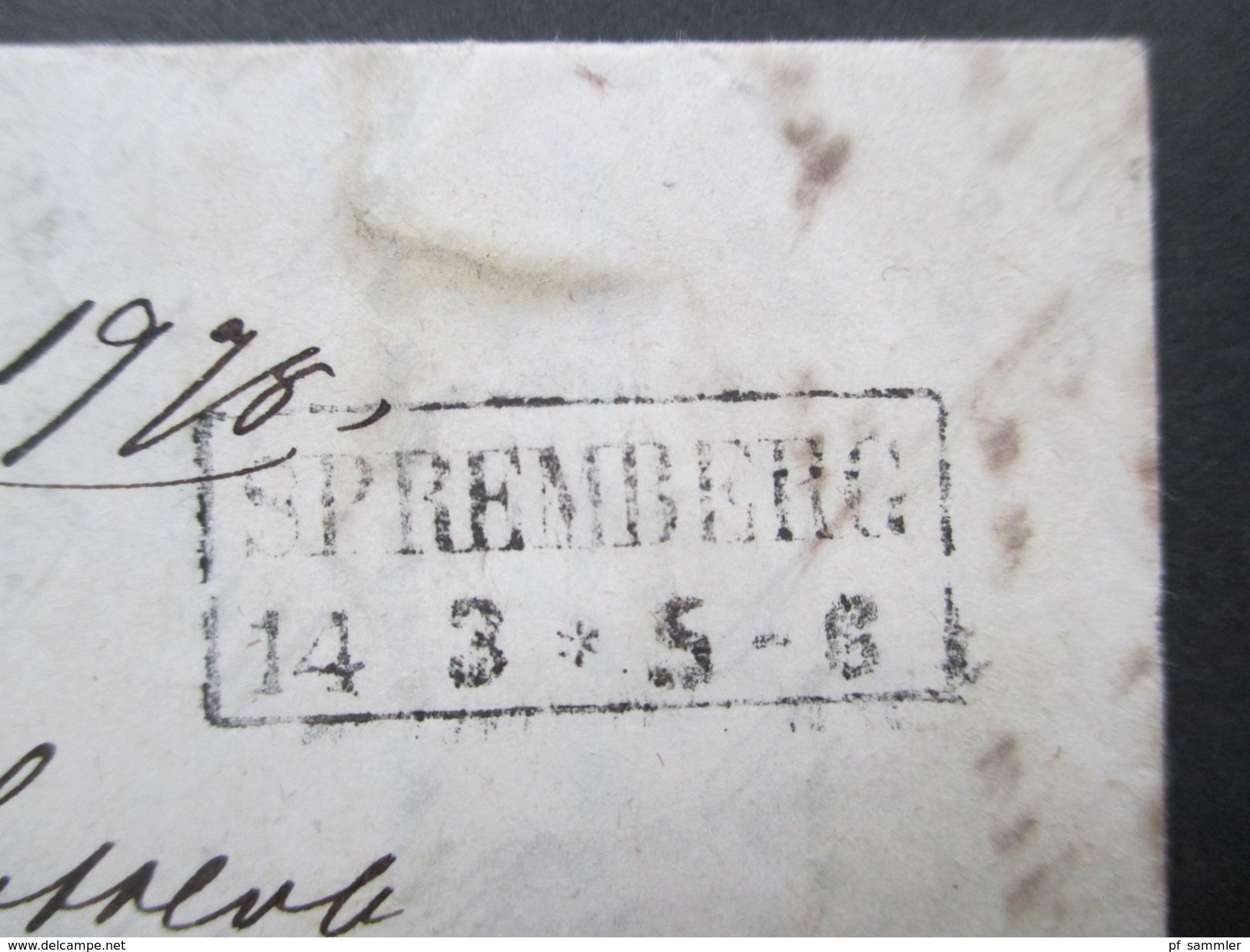 AD Preussen 1857 Stempel R2 Spremberg Stempel L1 Andrae! Dienstpost Königl. Kreisgericht Spremberg - Lettres & Documents