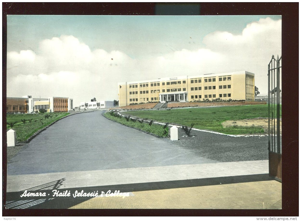 CPSM Non écrite Ethiopie Erythrée ASMARA Hailé Selassié  Collège - Erythrée