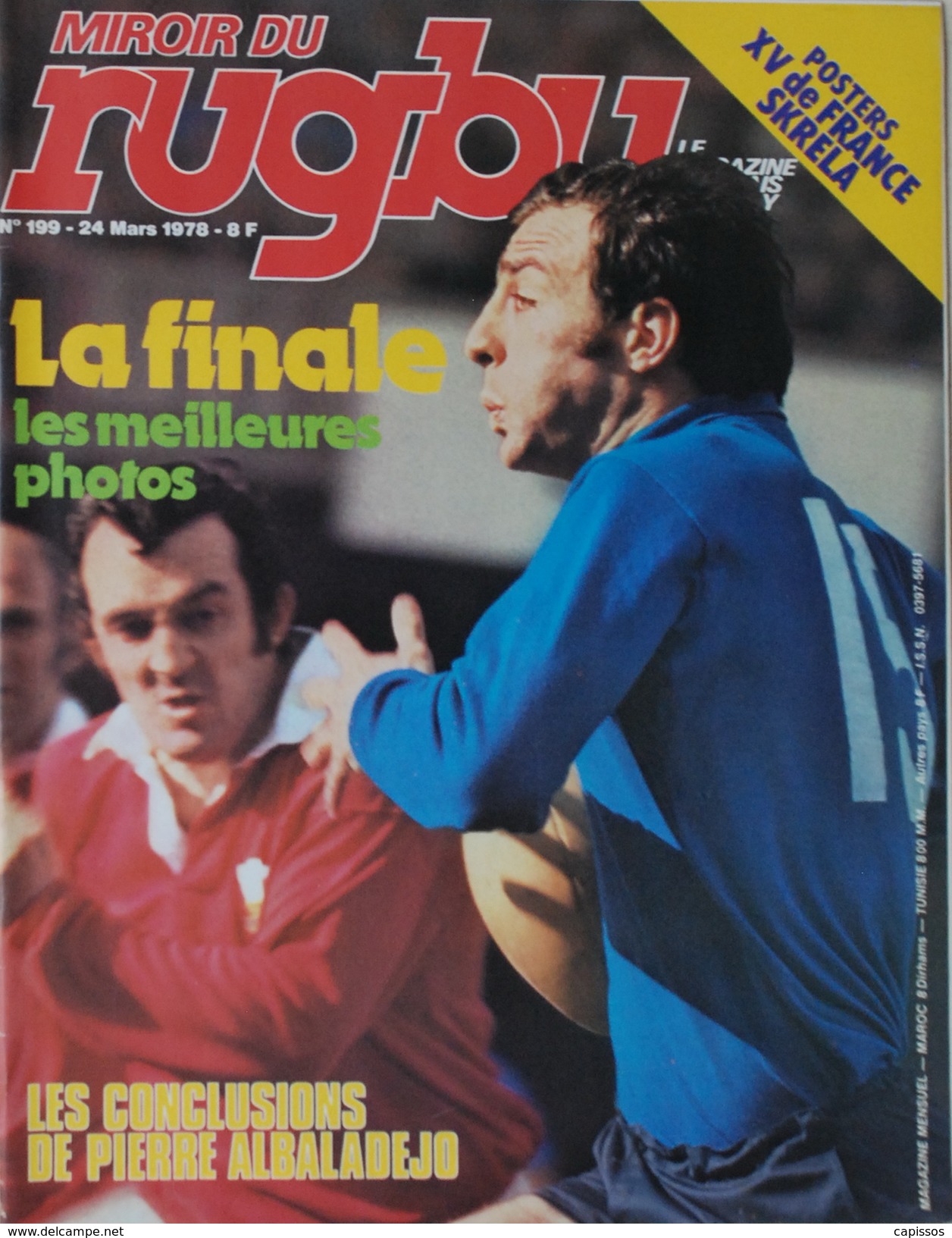 Miroir Rugby N° 199 Mars 1978 La Finale, Les Meilleurs Photos Poster XV De France, Skrela. Très Bon Etat - Rugby