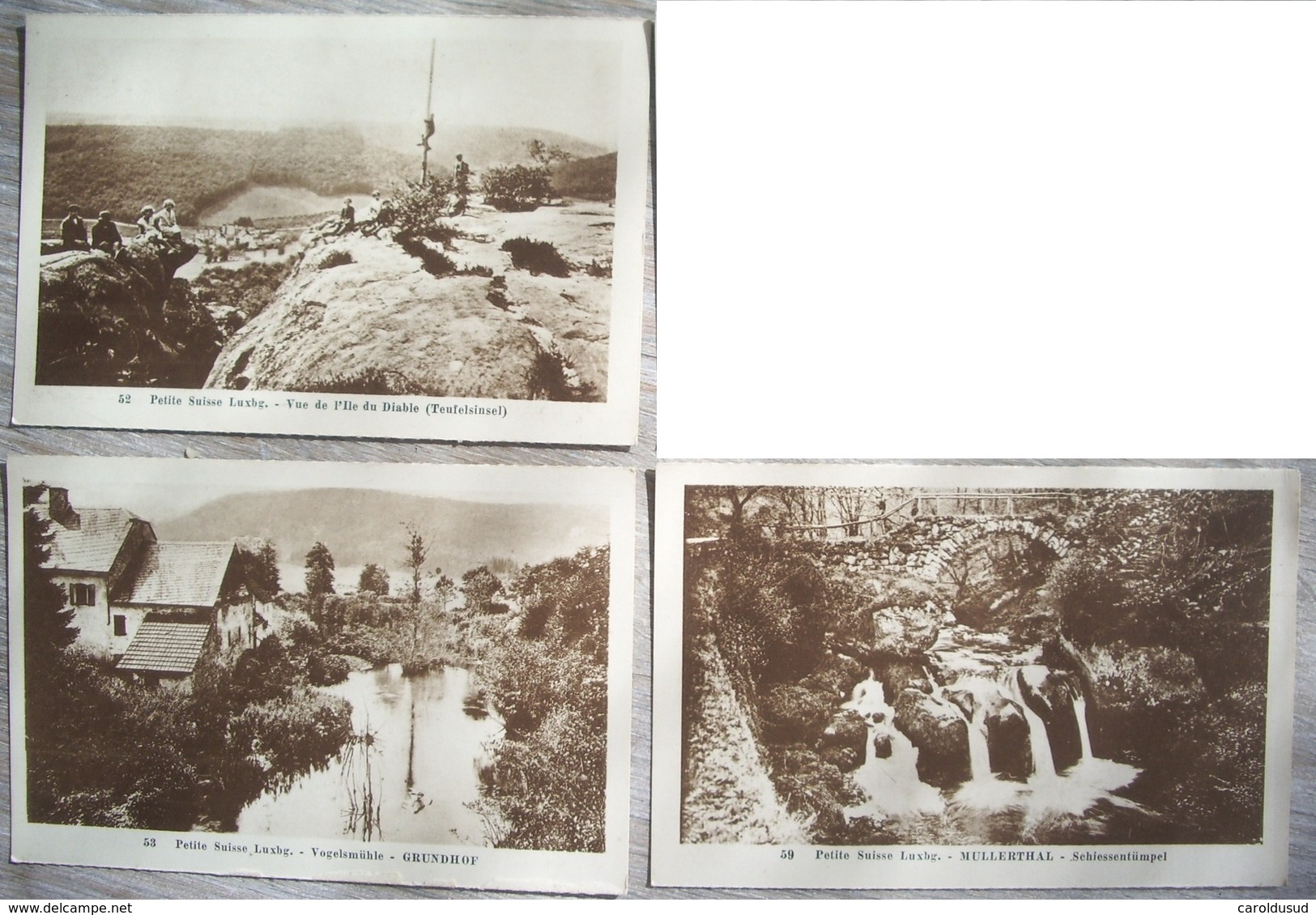 cpa grand duche de LUXEMBOURG lot cpa +- 20 petite suisse luxembourgeoise voir photos pour details et 3x timbre 1930