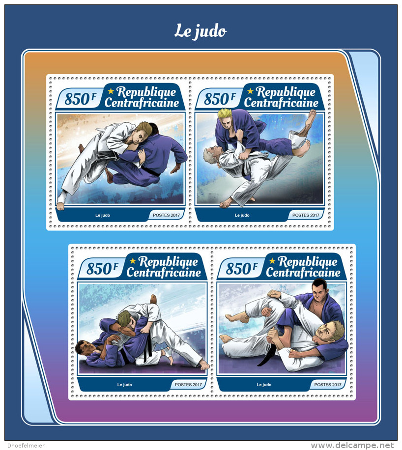 CENTRAL AFRICA 2017 ** Judo M/S - OFFICIAL ISSUE - DH1737 - Judo