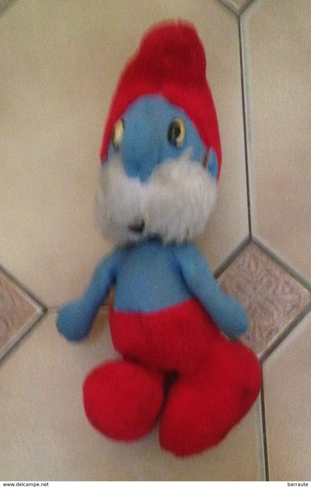 Peluche 30 Cm Schtroumfs De 1980 . - Peluche