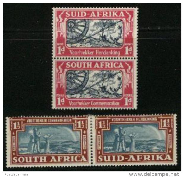 SOUTH AFRICA UNION, 1938, Mint Hinged Stamps, Great Trek,  127-130, #2441 - Ongebruikt