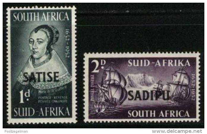 SOUTH AFRICA UNION, 1952, Mint Hinged Stamps, Satise/Sadipe,  229-230, #2455 - Unused Stamps