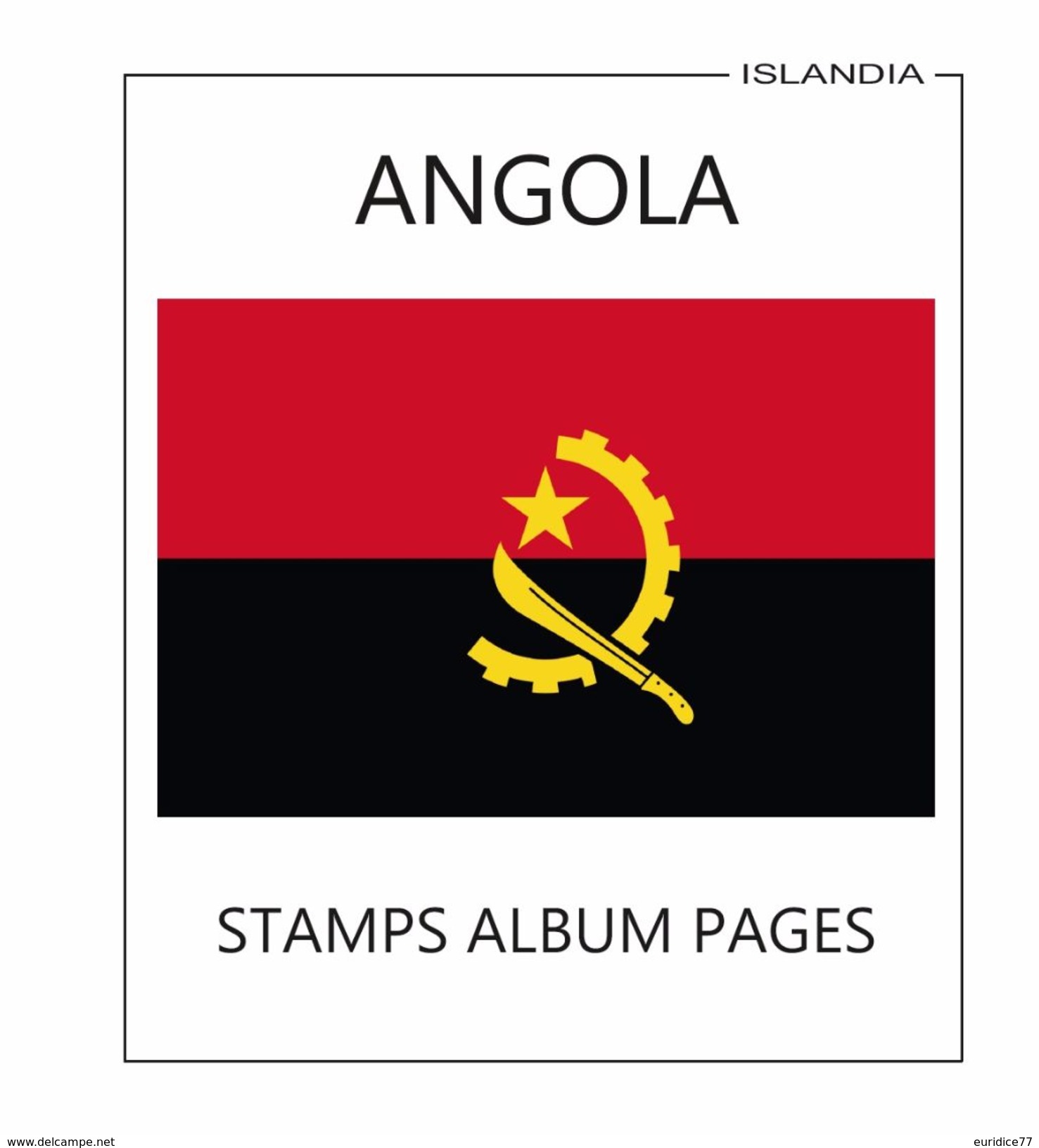 Angola Stamps Album Pages Filkasol - 1975-2006 Years (NOT STAMPS) - Pre-Impresas