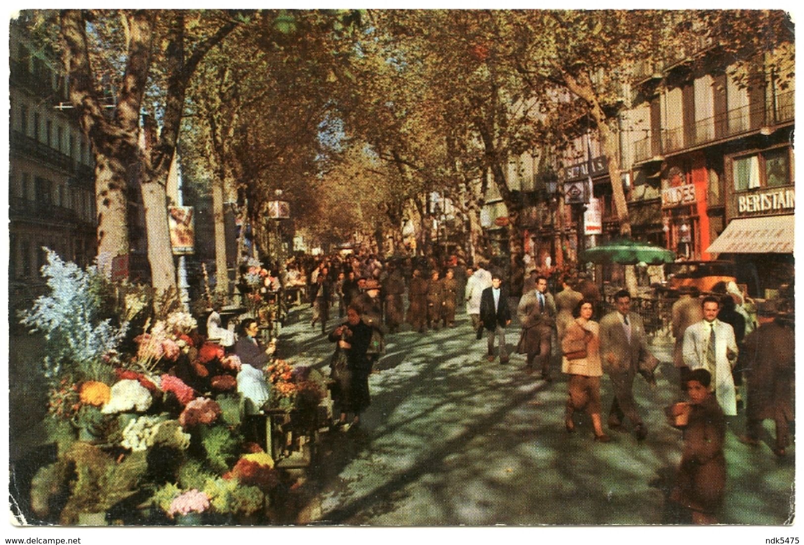 ESPAGNE : BARCELONA - LA RAMBLA DE LAS FLORES - Barcelona