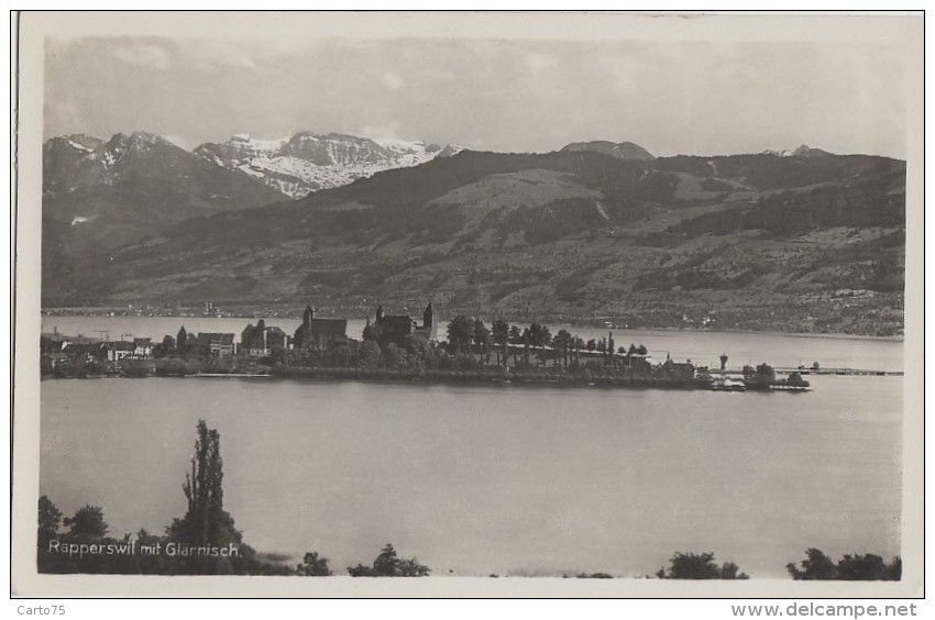 Suisse - Rapperswil Mit Glärnisch - Postmarked 1936 - Rapperswil-Jona