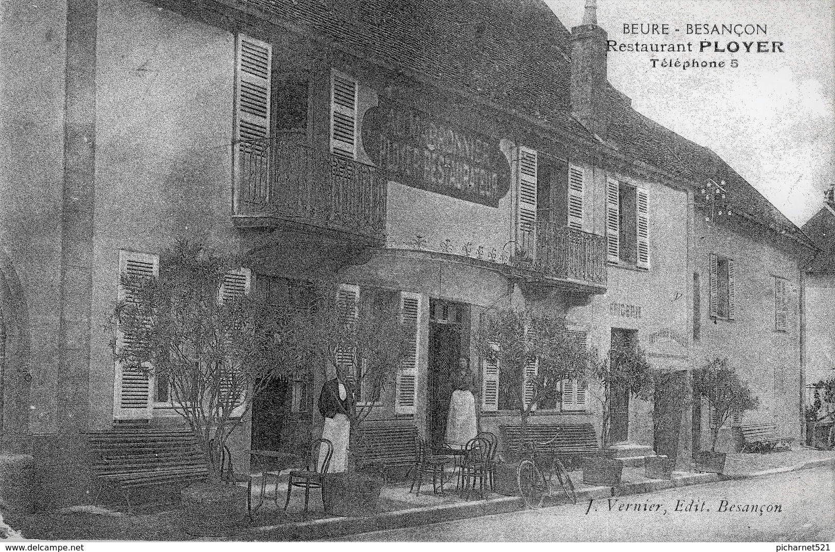 CPA De Beure-Besançon - Restaurant Ployer. Edition J. Vernier à Besançon. Non Circulée. - Autres & Non Classés