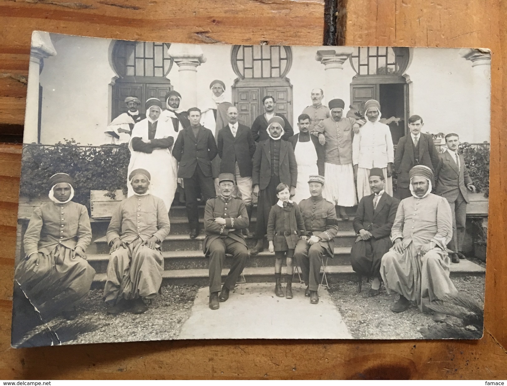 CPA Algérie Carte Photo Tenes Personnel Commune Mixte - Hommes