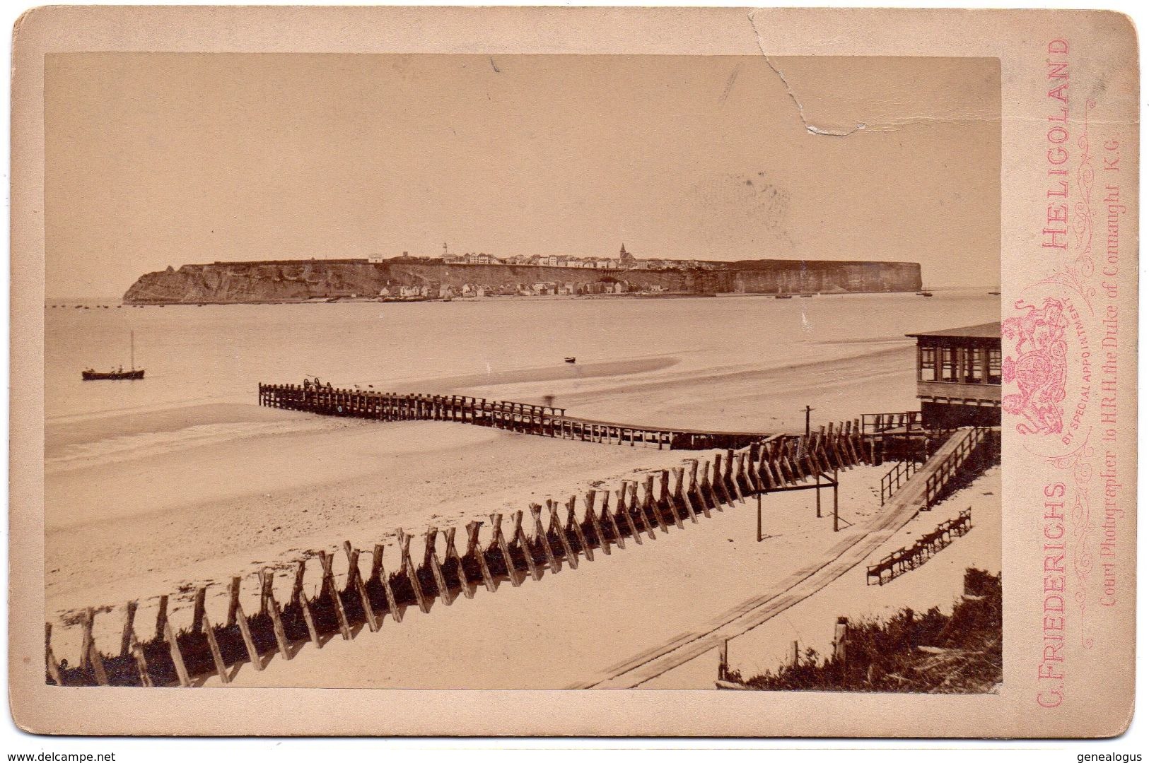 Cabinet Photo - Germany Heligoland / Helgoland By Friederichs ~1880 - Orte