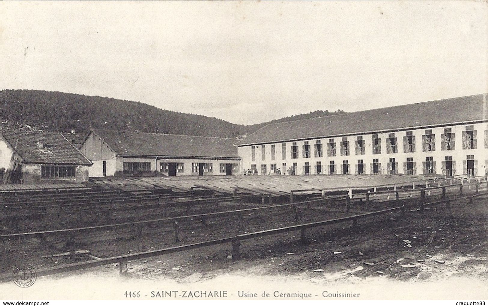 SAINT-ZACHARIE -USINE DE CERAMIQUE 6 Couissinier 4466   CARTE ANIMEE - Saint-Zacharie