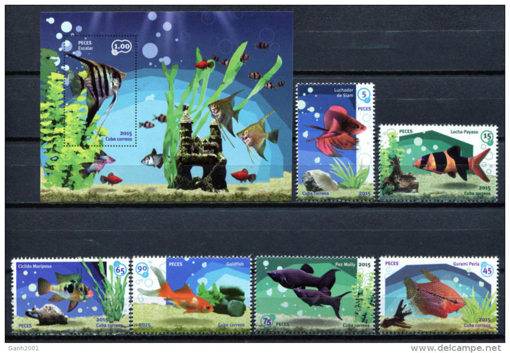 Cuba 2015 / Fish MNH Fische Peces Poisson / C9111  36 - Peces