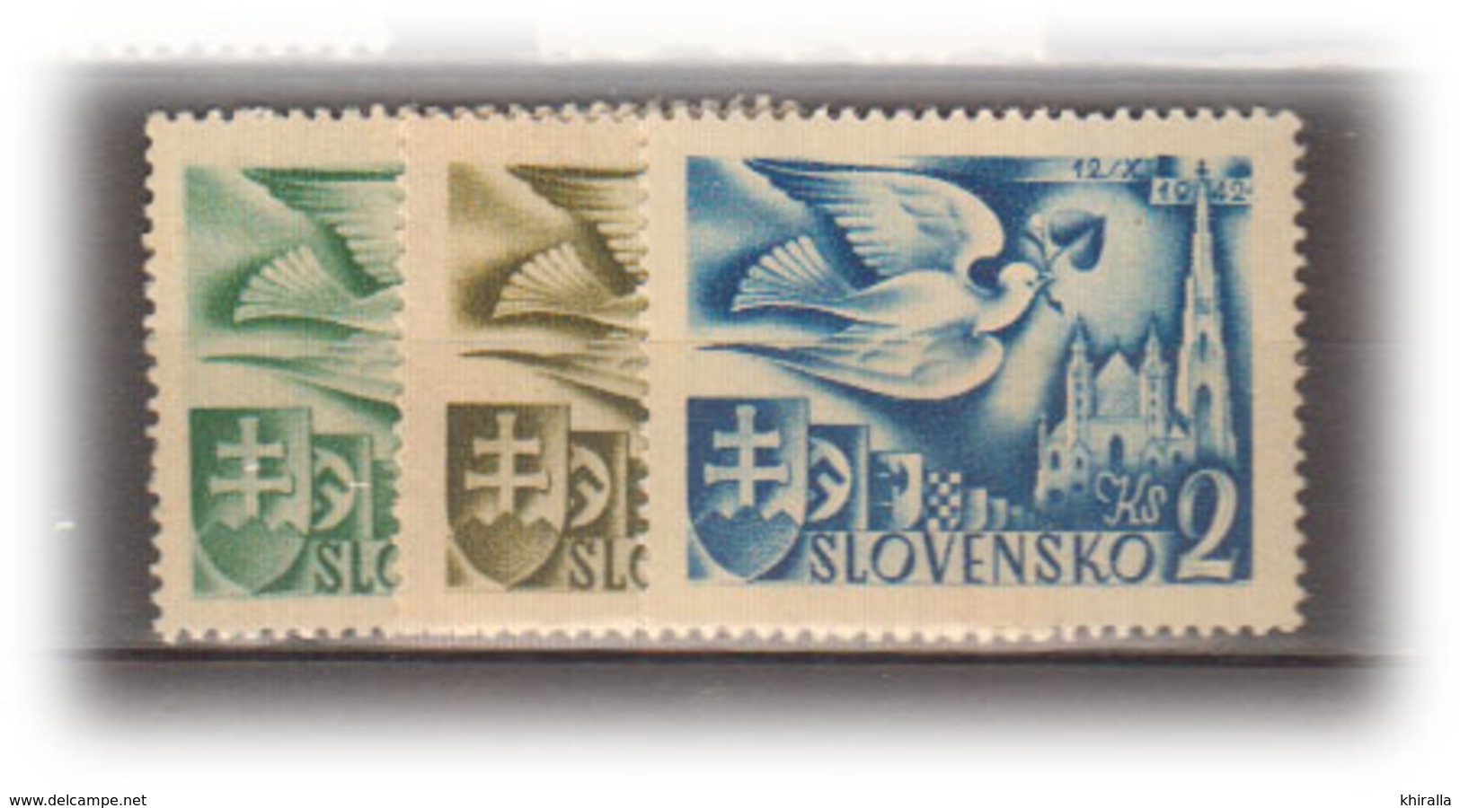 SLOVAQUIE  1942          N°  74 / 76      COTE    6 &euro; 00         ( E 113 ) - Nuovi