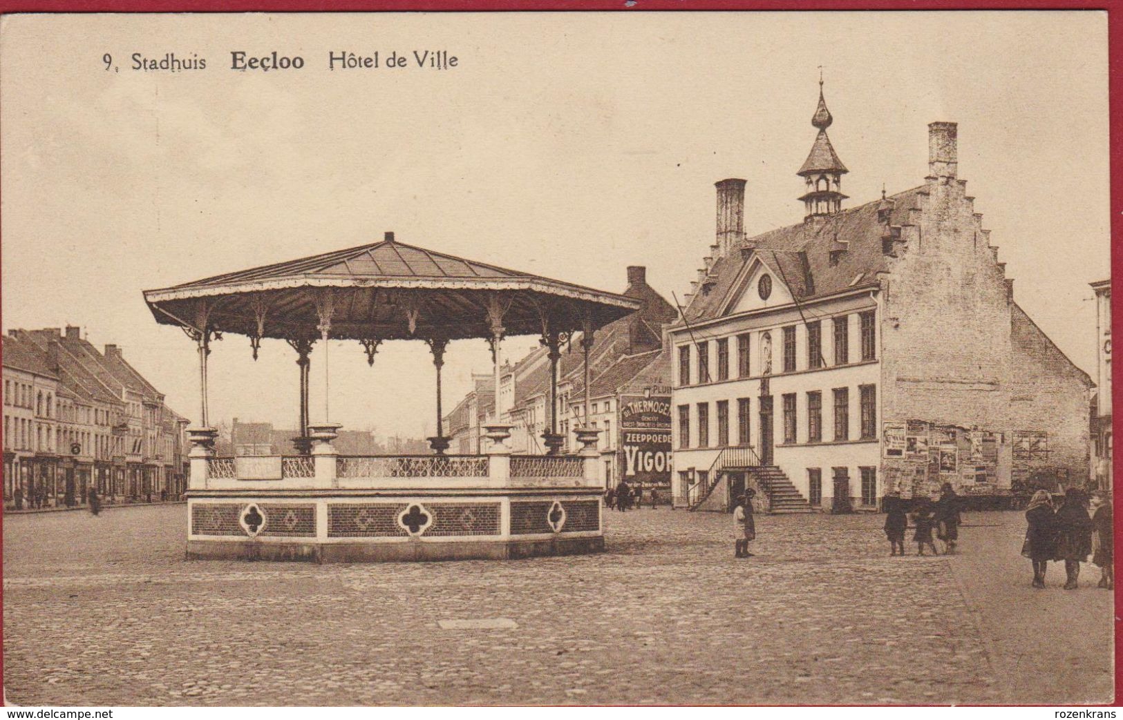 Eeklo Eecloo Stadhuis Hotel De Ville ZELDZAAM (In Zeer Goede Staat) - Eeklo