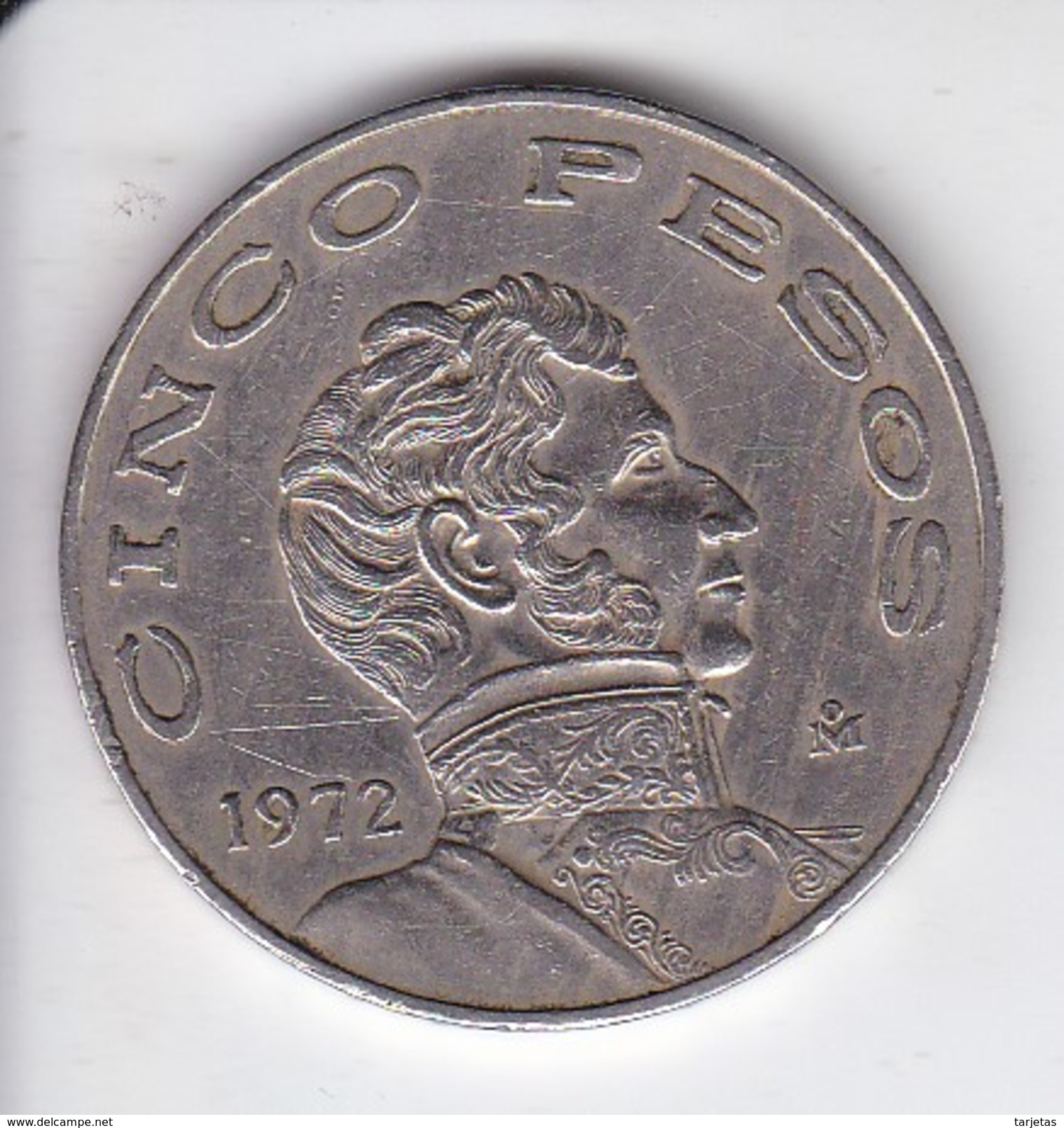 MONEDA DE MEXICO DE 5 PESOS DEL AÑO 1972 - México