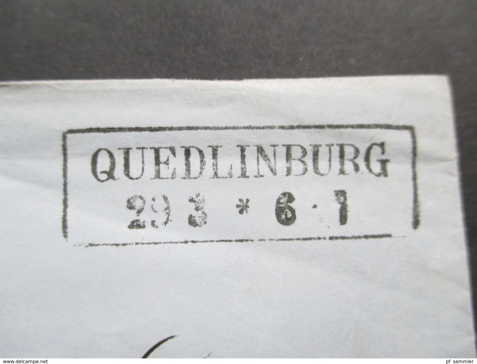 Altdeutschland Sachsen 1866 R2 Quedlinburg Nach Herscheid Haus Habbel Gaststätte / Restaurant. - Sachsen