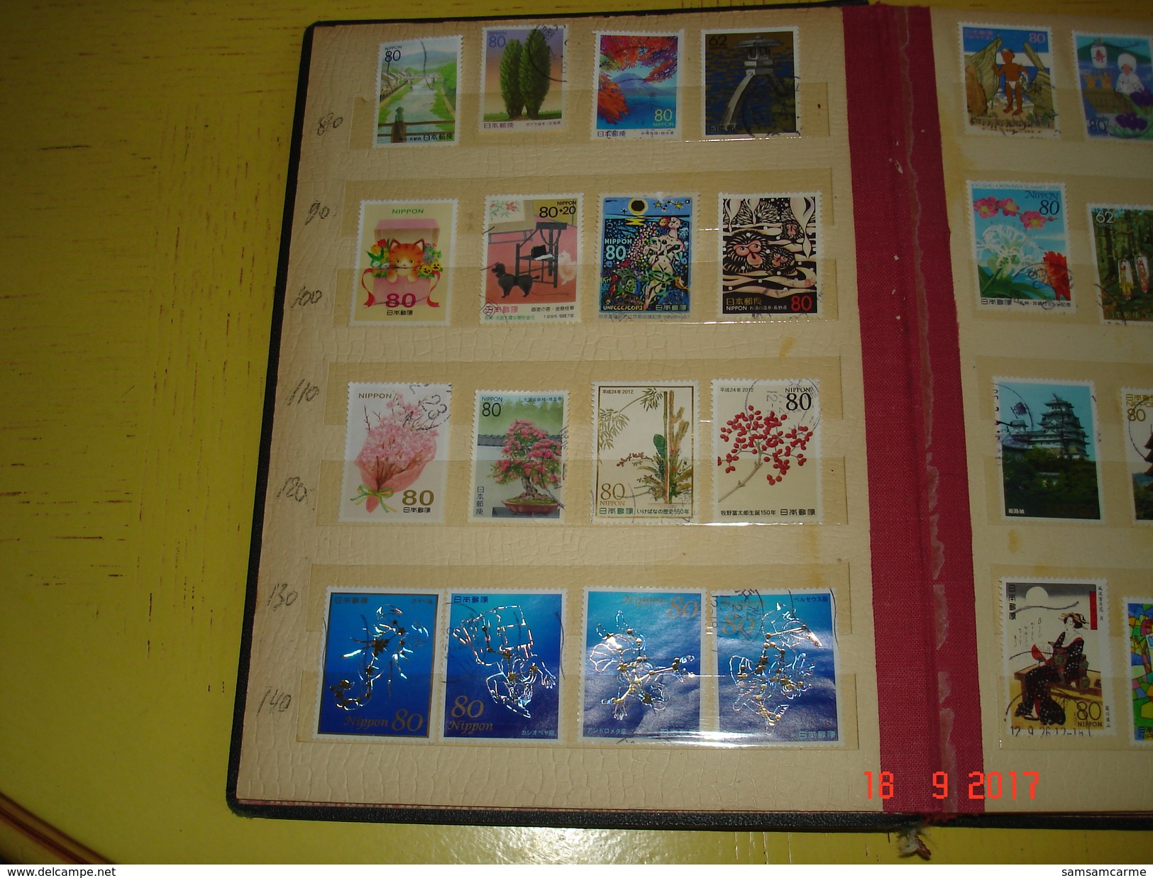 ALBUM CONTENANT JOLIE PETITE COLLECTION DE TIMBRES OBLITERES DU JAPON - Colecciones (en álbumes)