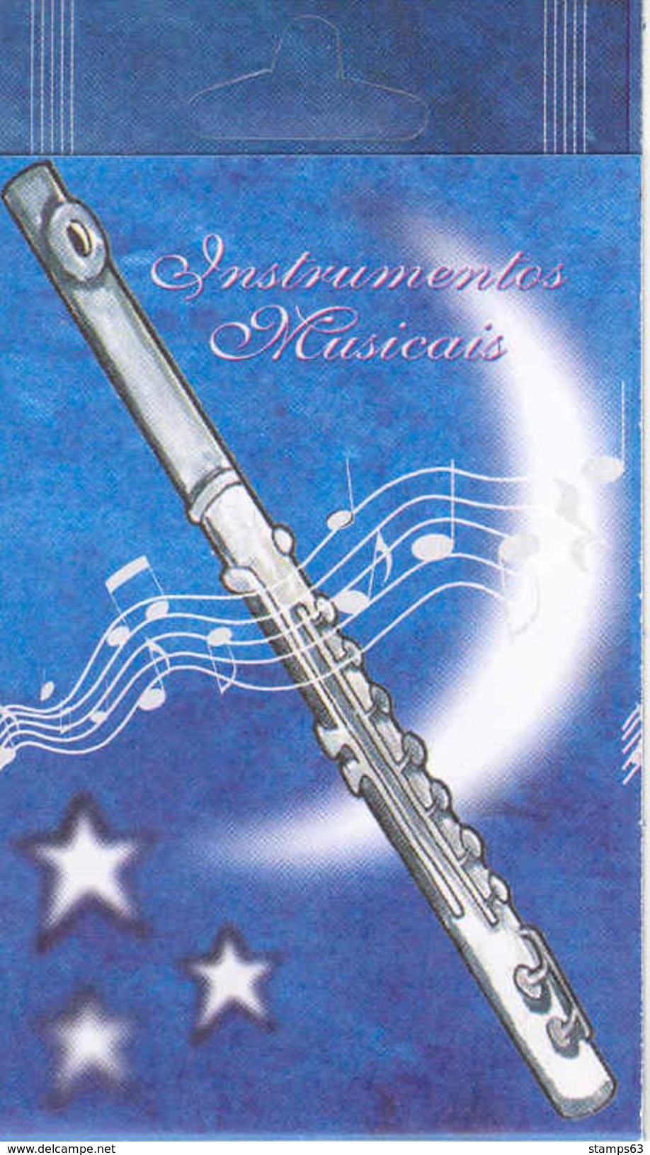 BRAZIL, 2001, Booklet 23, Music-instruments: Flute - Booklets