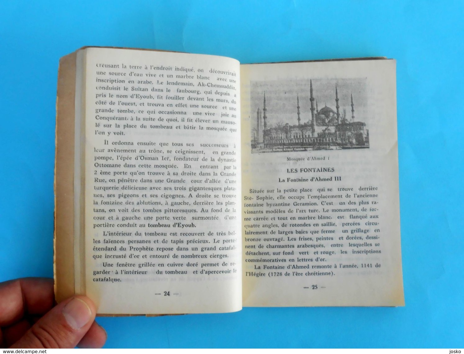 ISTANBUL ( Turkey ) - 1934. original vintage city guide - mosques, museums, palaces Turkiye Turquie Turchia Turkish RRR