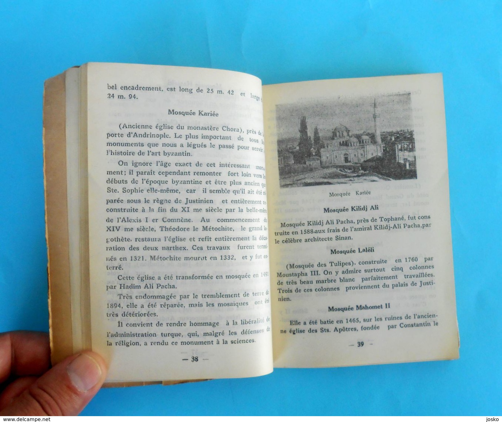 ISTANBUL ( Turkey ) - 1934. original vintage city guide - mosques, museums, palaces Turkiye Turquie Turchia Turkish RRR