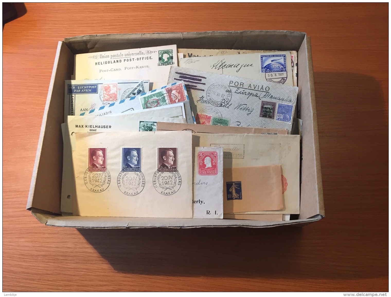 Collection / Sammlung Of 300+ Postcards/Enveloppes/Perfins/Censor World (Deutsches Reich, Brazil Usw)(Mixed Quality) - Verzamelingen (zonder Album)