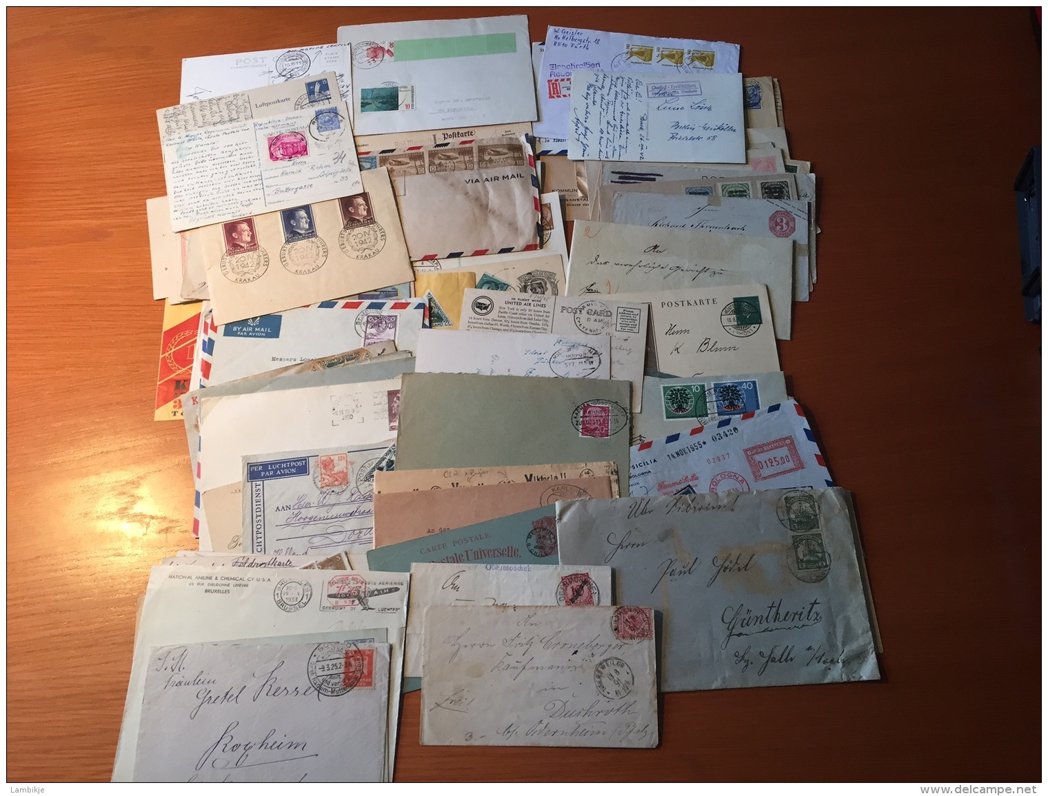 Collection / Sammlung Of 300+ Postcards/Enveloppes/Perfins/Censor World (Deutsches Reich, Brazil Usw)(Mixed Quality) - Verzamelingen (zonder Album)