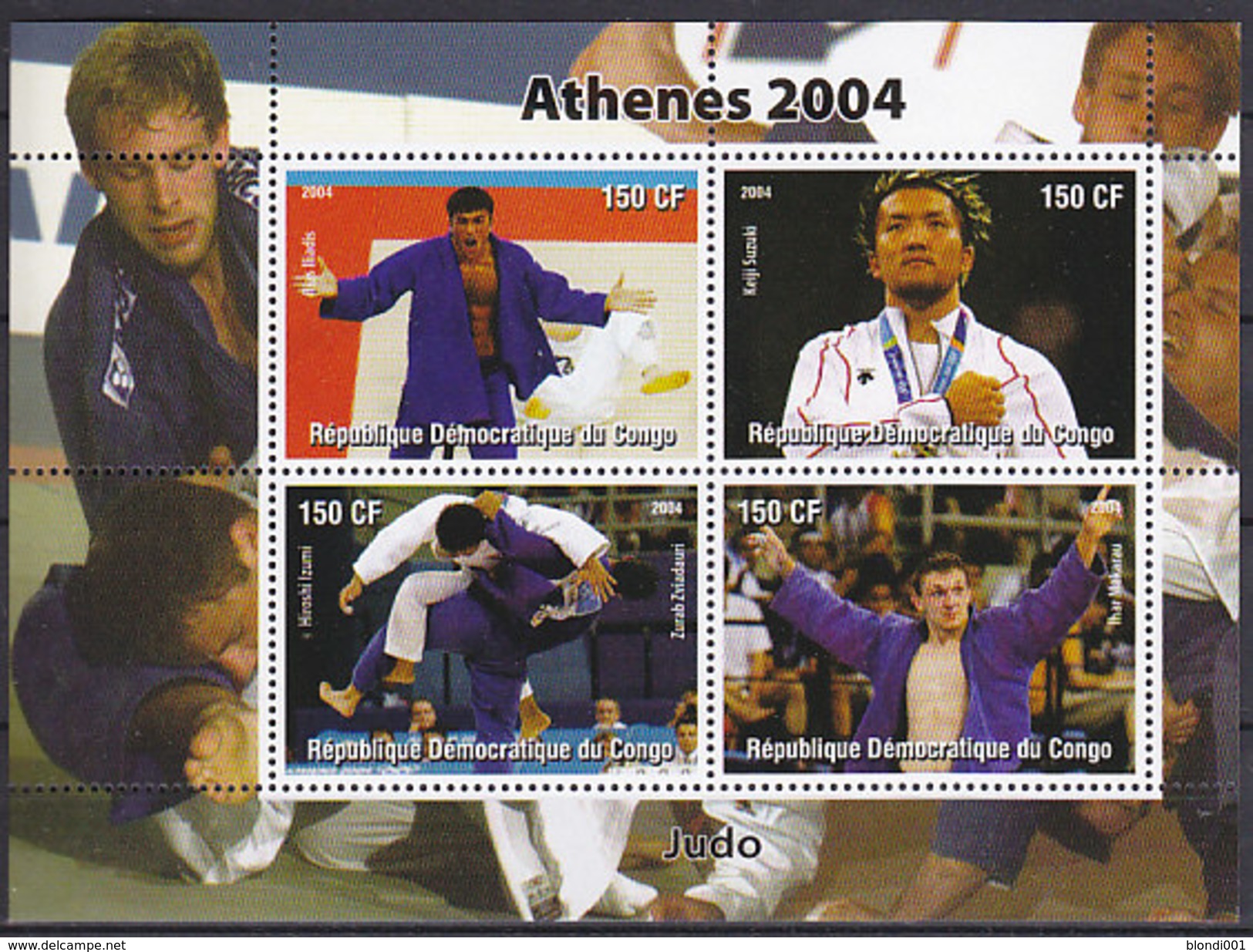 Olympics 2004 - Judo - CONGO - Sheet MNH - Sommer 2004: Athen