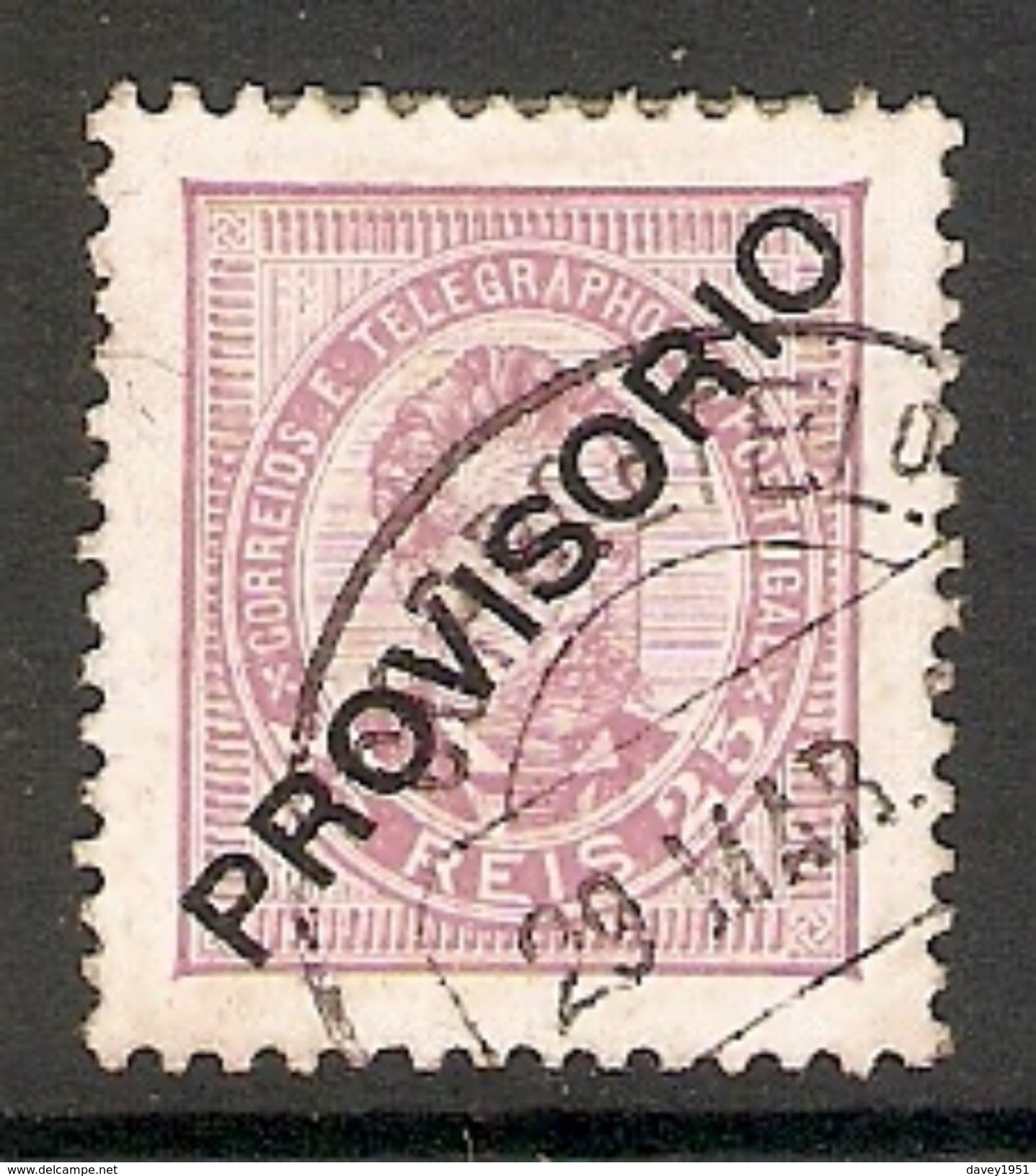 001286 Portugal 1892 Carlos 25 Reis FU - Gebruikt