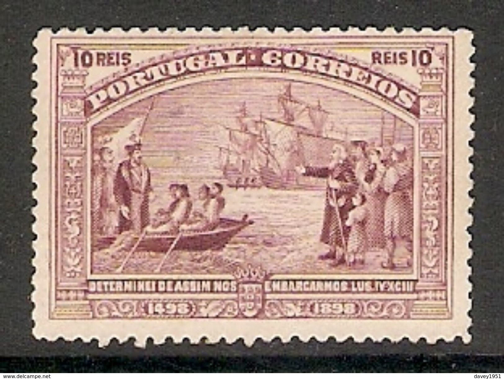 001292 Portugal 1898 10 Reis Mint No Gum - Unused Stamps