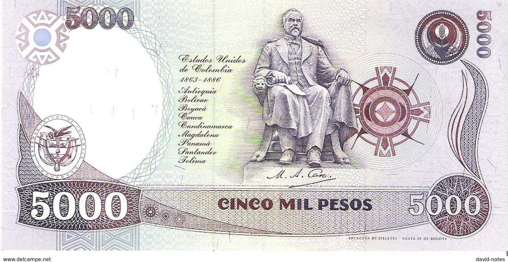 Colombia - Pick 440 - 5000 Pesos 1994 - Unc - Colombia