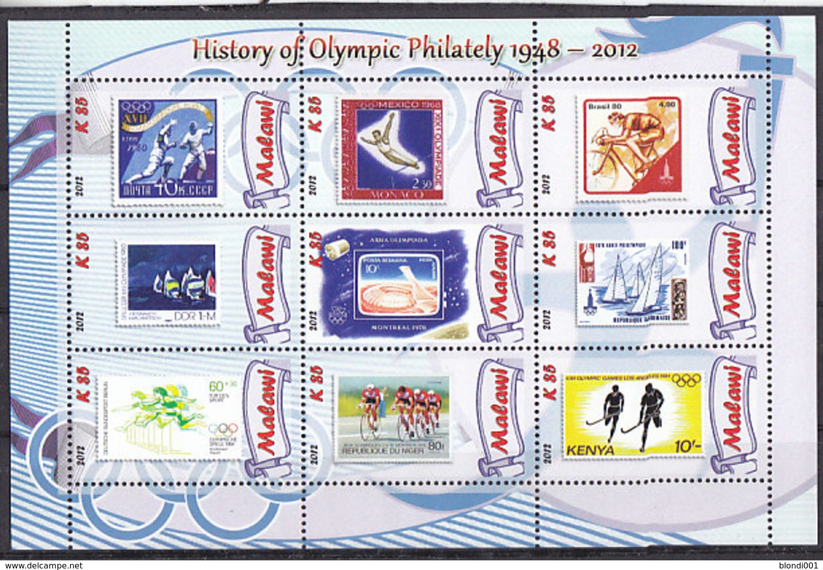 Olympics 2012 - Fencing - Cycling - MALAWI - S/S MNH - Sommer 2012: London