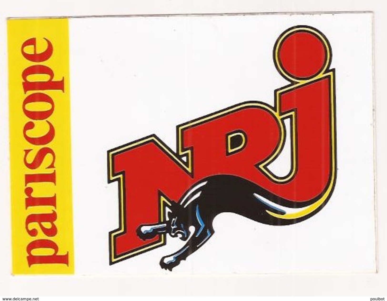 Autocollant Stickers NRJ  Pariscope - Autocollants