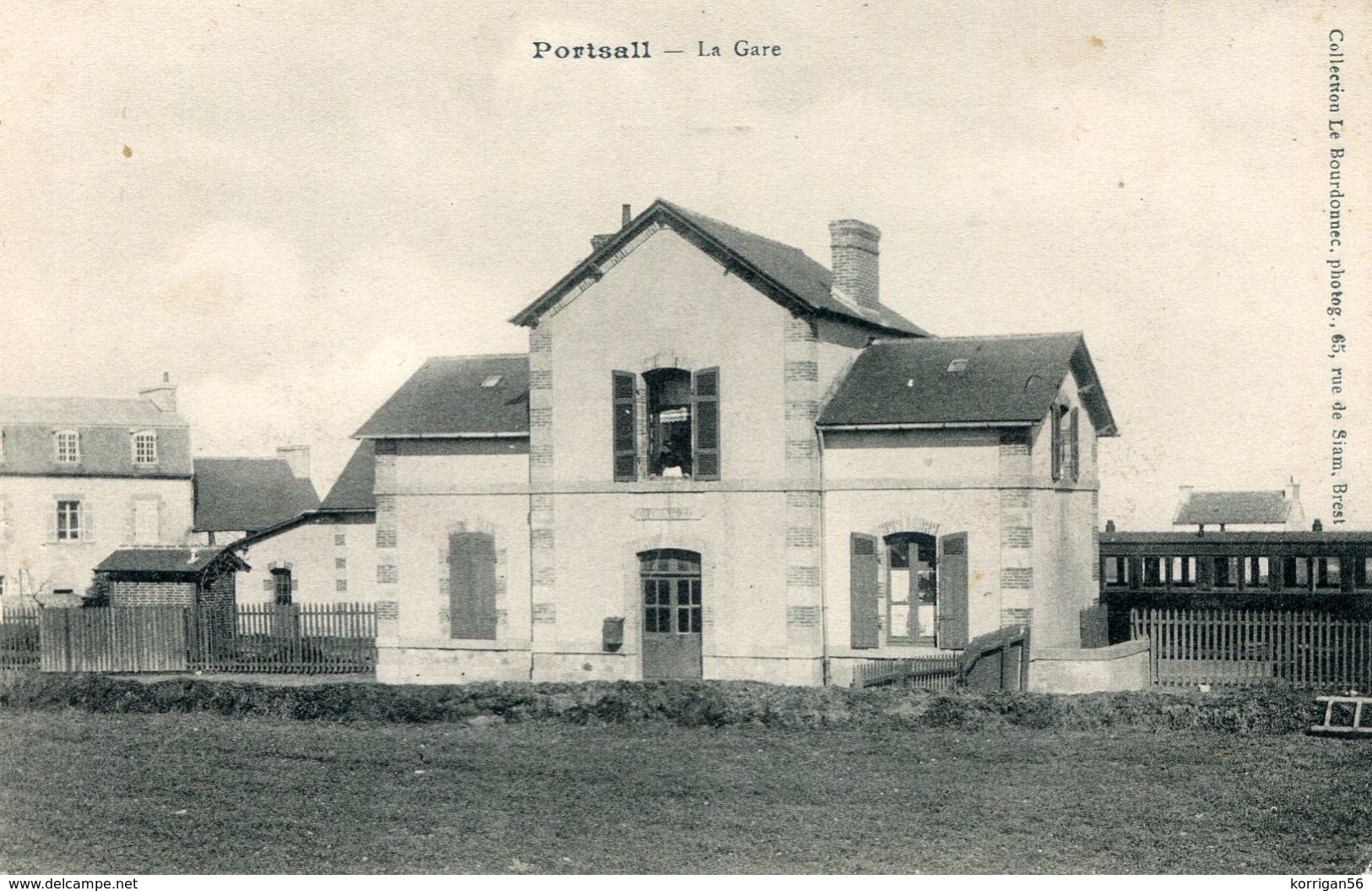 PORTSALL *** LA GARE *** TRAIN *** RARE *** - Autres & Non Classés