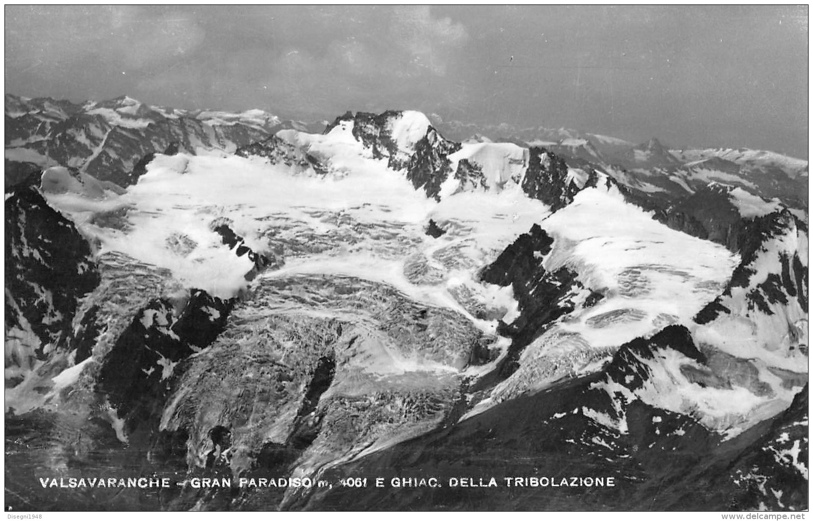 07098 "VALLE D'AOSTA - VALSAVARANCHE - GRAN PARADISO E GHIACC. DELLA TRIBOLAZIONE"  CART. ORIG.  NON SPED. - Autres & Non Classés