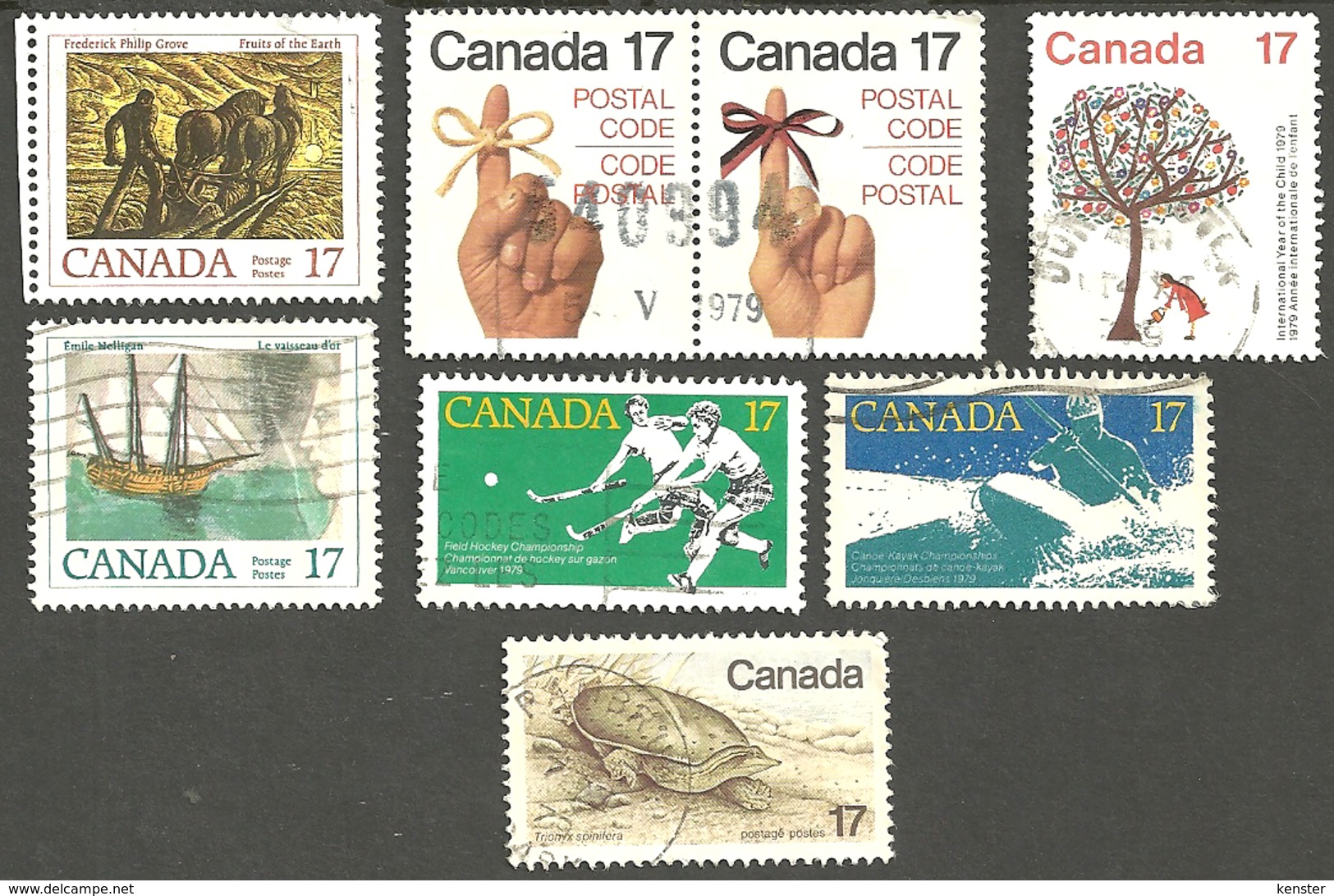 Sc # Canada Various $.17 Cent Stamps From 1979 K739 - Oblitérés