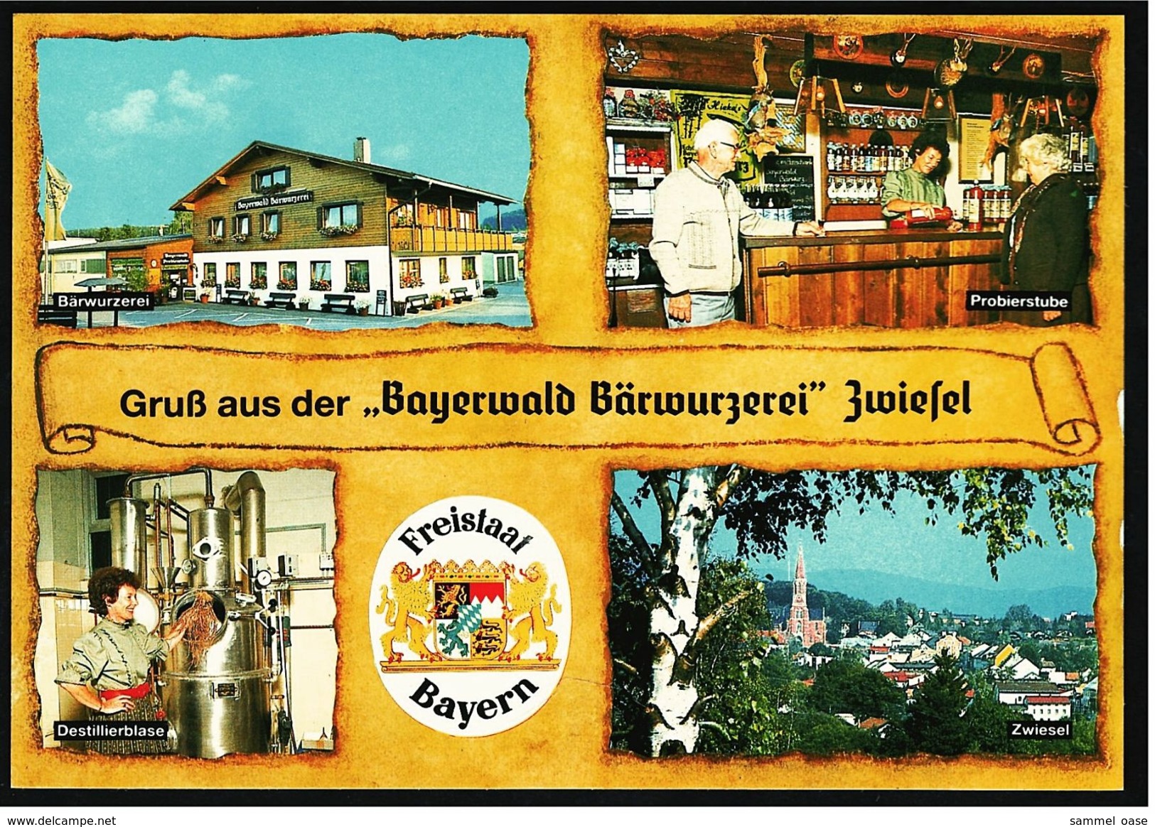 Zwiesel  -  Bayerwald Bärwurzerei  -  Mehrbildkarte , Ansichtskarte  Ca.1980   (7548) - Zwiesel