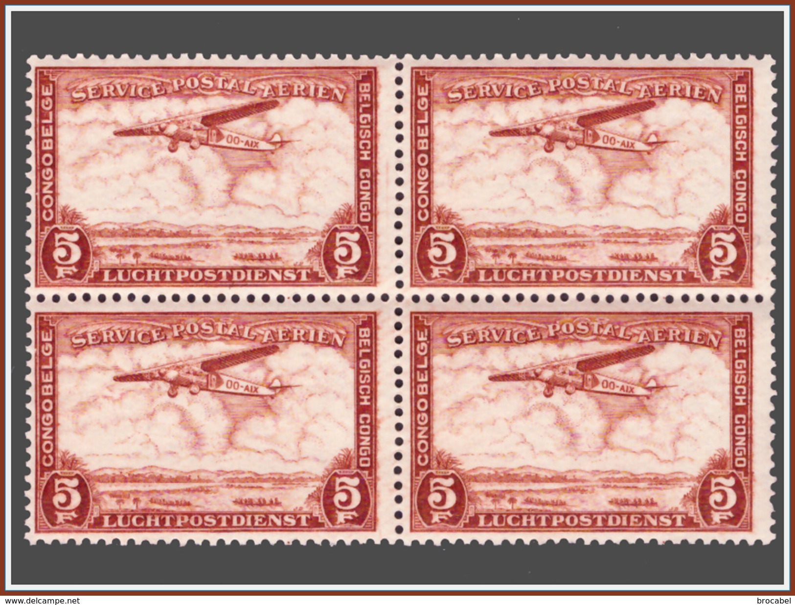 Congo PA 0012** 5F Bloc De 4 - MNH - Neufs