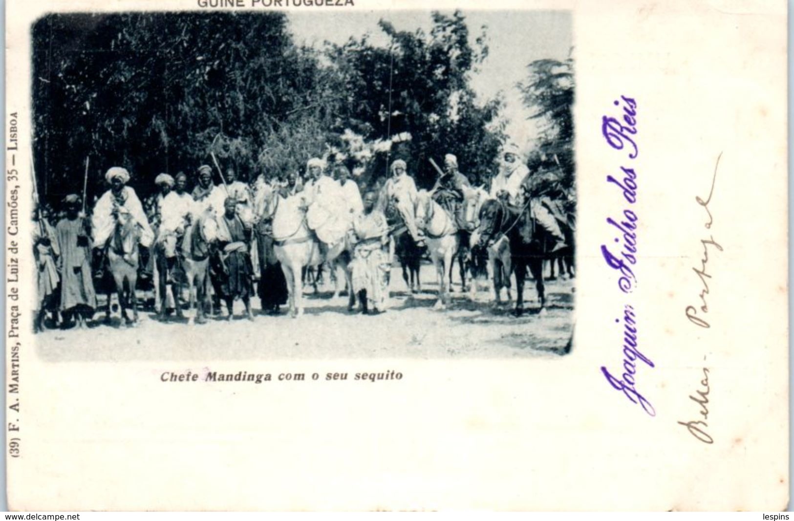 AFRIQUE --  GUINEE --  Portugueza - Chefe Mandinga Com O Seu Sequito - Guinea Ecuatorial