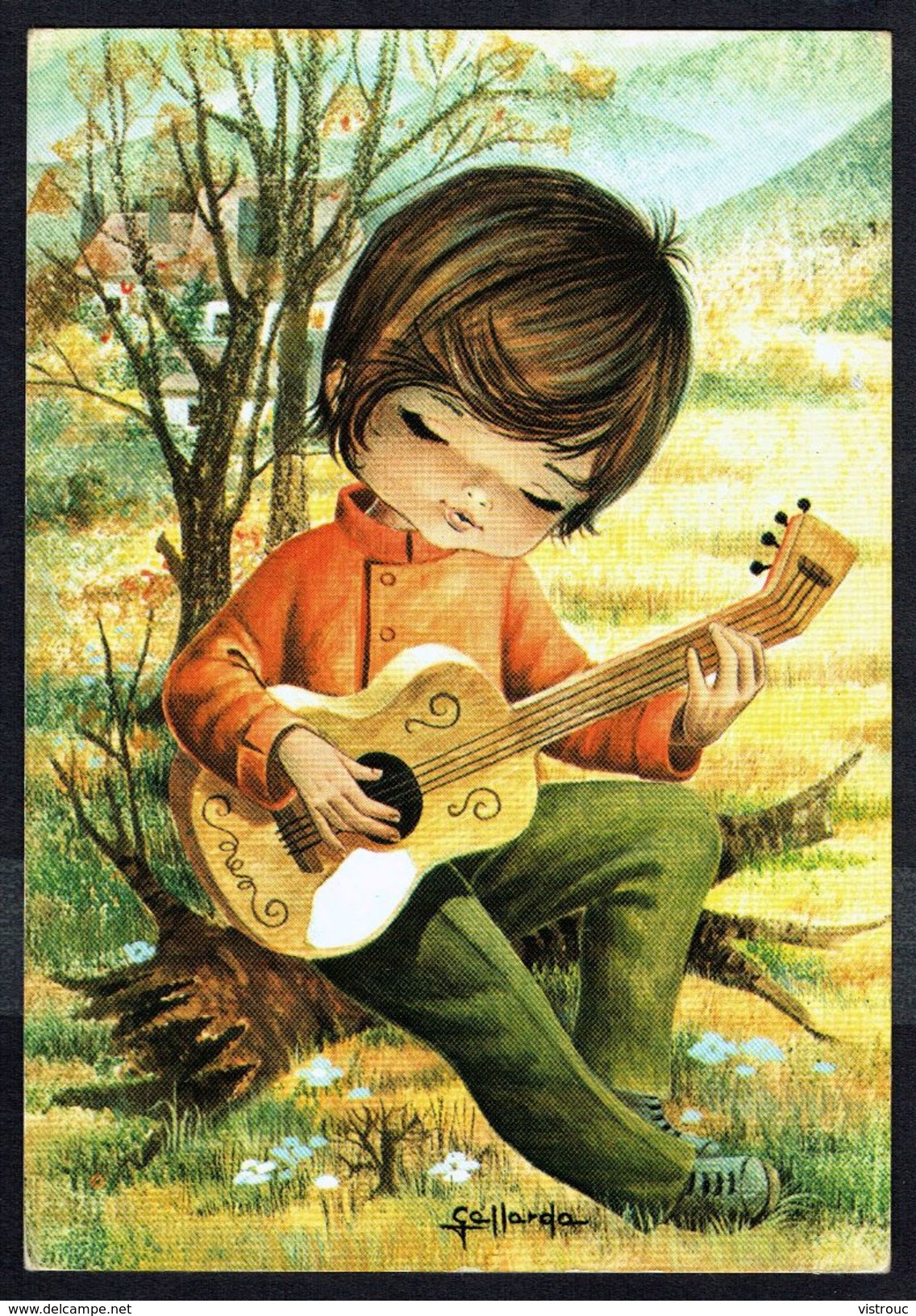 ENFANT -  Garçonnet Jouant De La Guitare - Non Circulé - Not Circulated - Nicht Gelaufen. - Autres & Non Classés