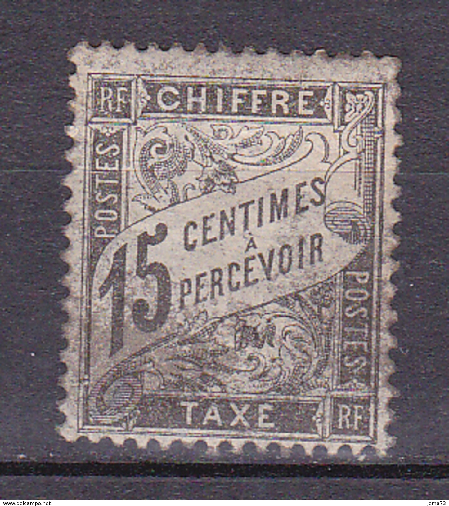 N° 16 Taxes Type Duval  15 Centimes Noir  à Precevoir Timbre Neuf Sans Charnière Gomme D'origine - 1859-1959 Mint/hinged