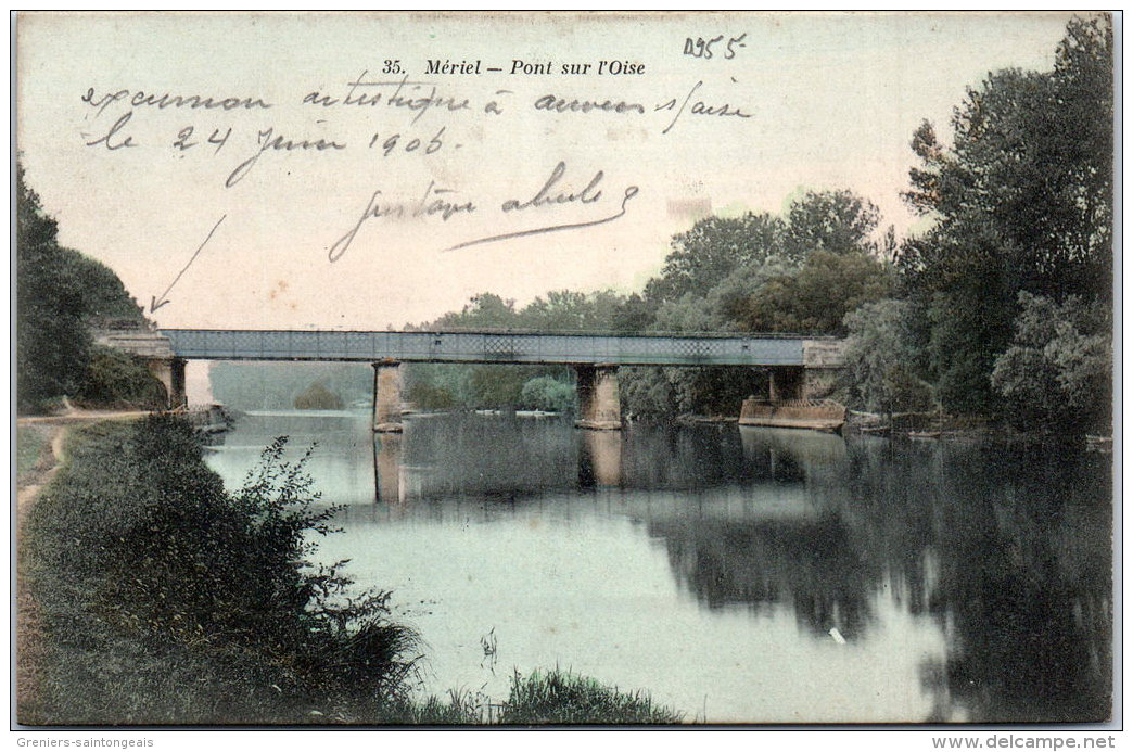 95 MERIEL - Pont Sur L'oise - Meriel