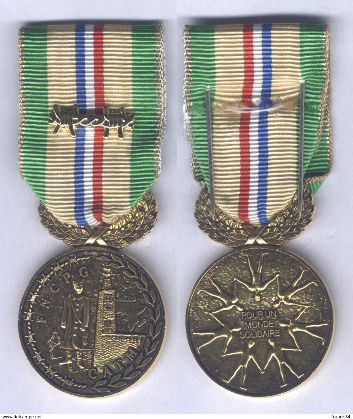 Médaille De La Fédération Nationale Des Combattants Prisonniers De Guerres - France