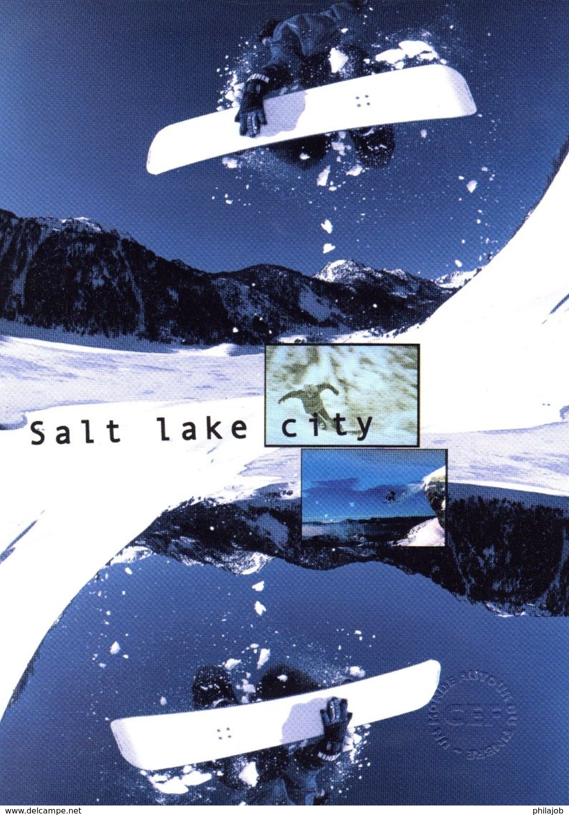 FRANCE 2002 : Encart 1er Jour " J.O. DE SALT LAKE CITY " N° YT 3460. Voir Les 2 Scans. - Hiver 2002: Salt Lake City