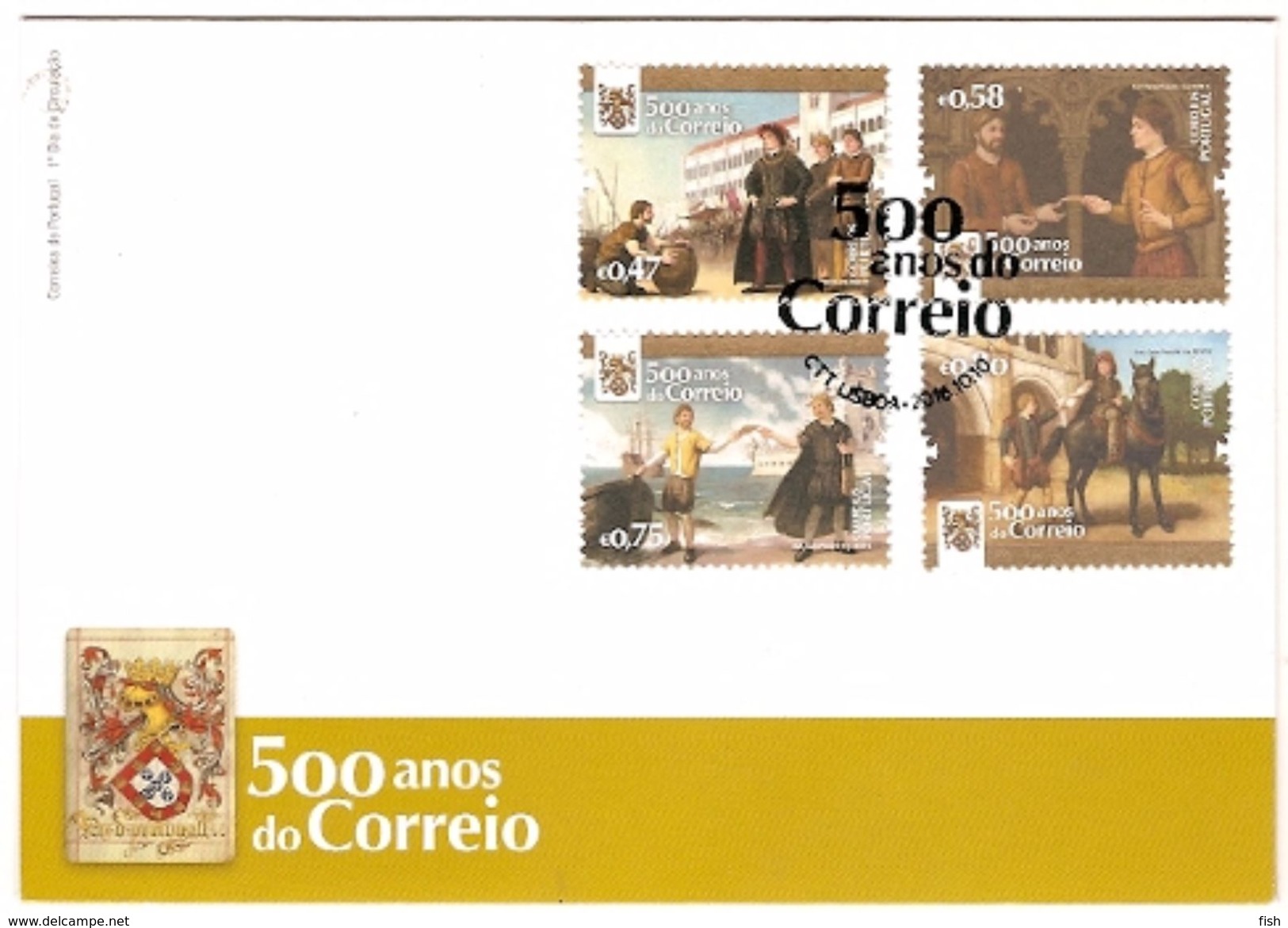 Portugal & FDC 500 Years Of Mail In Portugal 2016 (6477) - Correo Postal