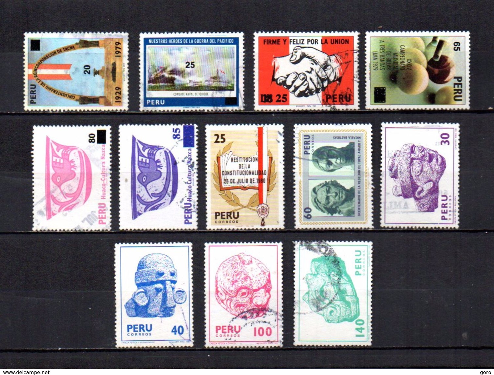 Perú   1980-81  .-  Y&T  Nº   691A/692 - 693 - 694 - 695/698 - Peru