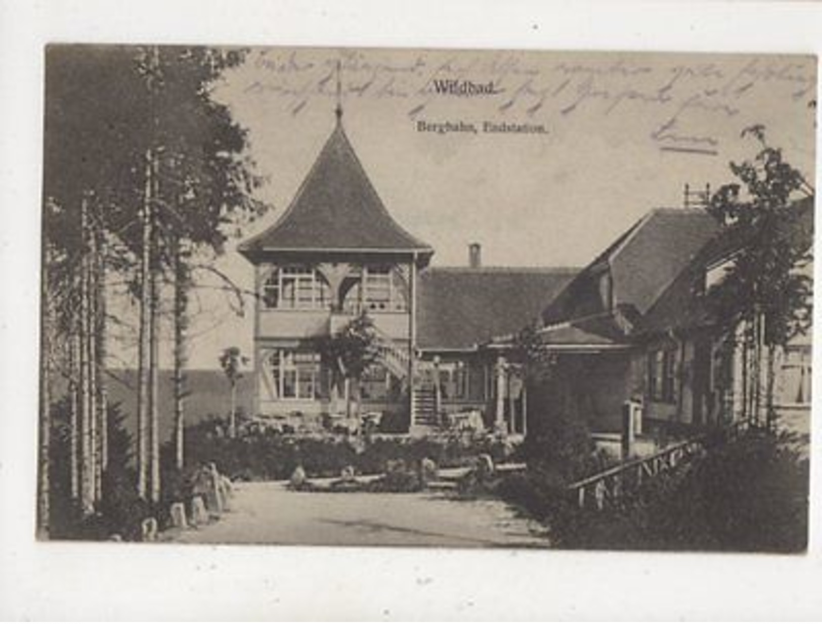 Wildbad Bergbahn Endstation Germany 1922 Postcard 950a - Autres & Non Classés