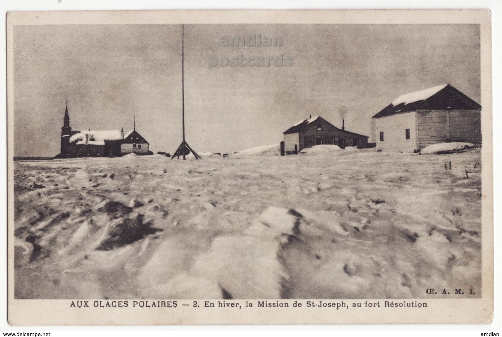 Canada Northwest Territories, St Joseph Mission At Fort Resolution Polar Ice NT C1920s Vintage Postcard M8470 - Other & Unclassified