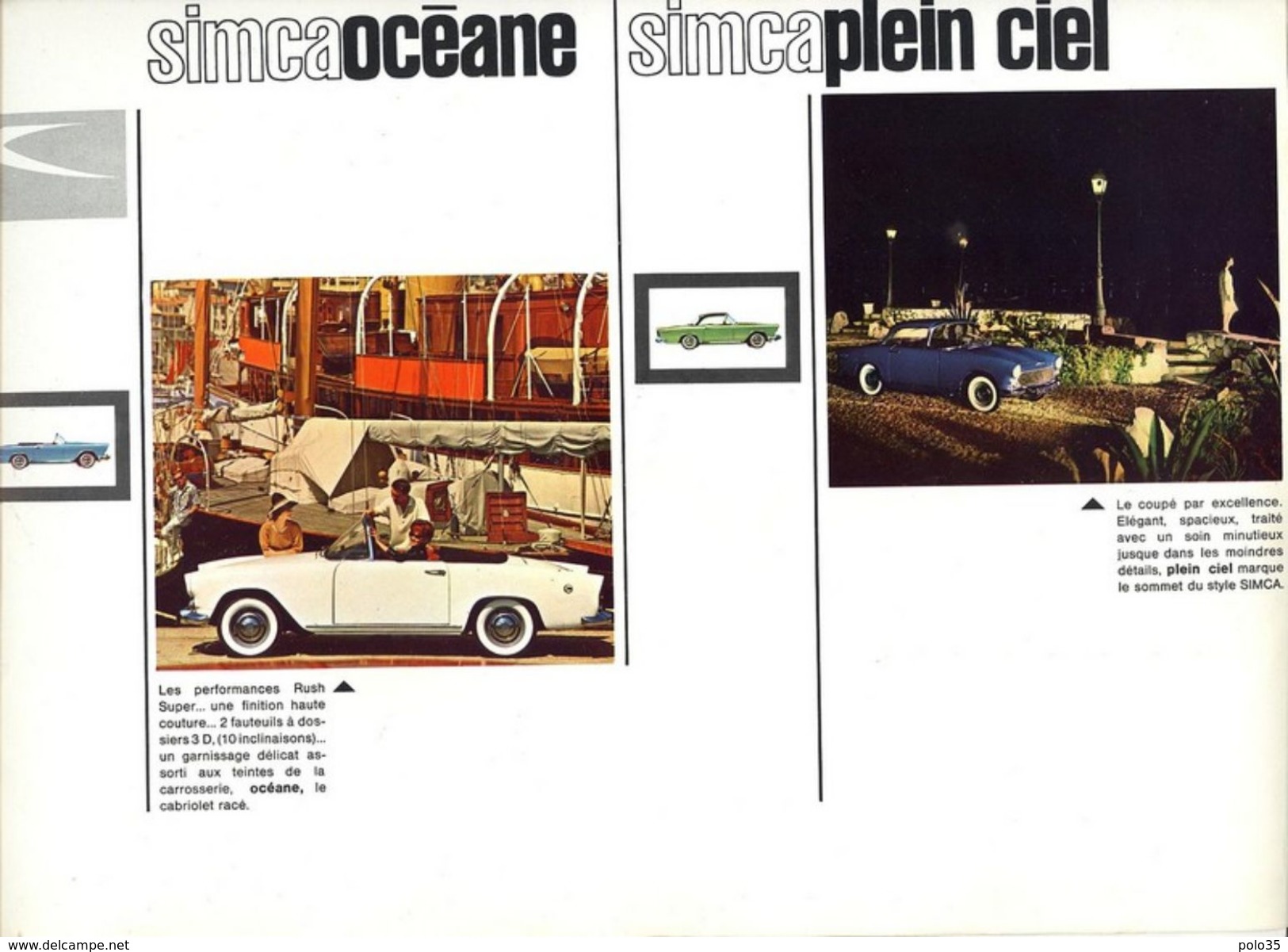 Automobilia. Simca..  Catalogue Commercial Gamme Années 1960  - VR_B1 - 1950 - ...