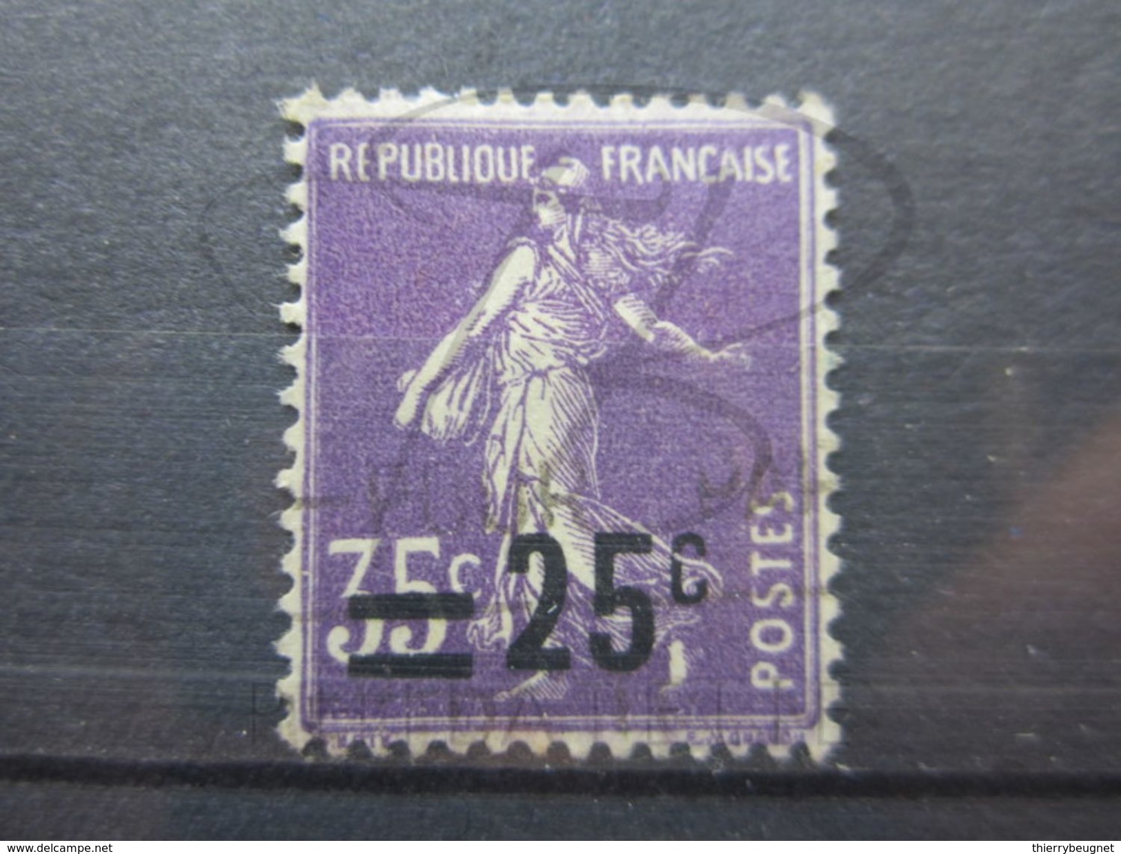VEND BEAU TIMBRE DE FRANCE N° 218 , " C " BRISE !!! - Used Stamps