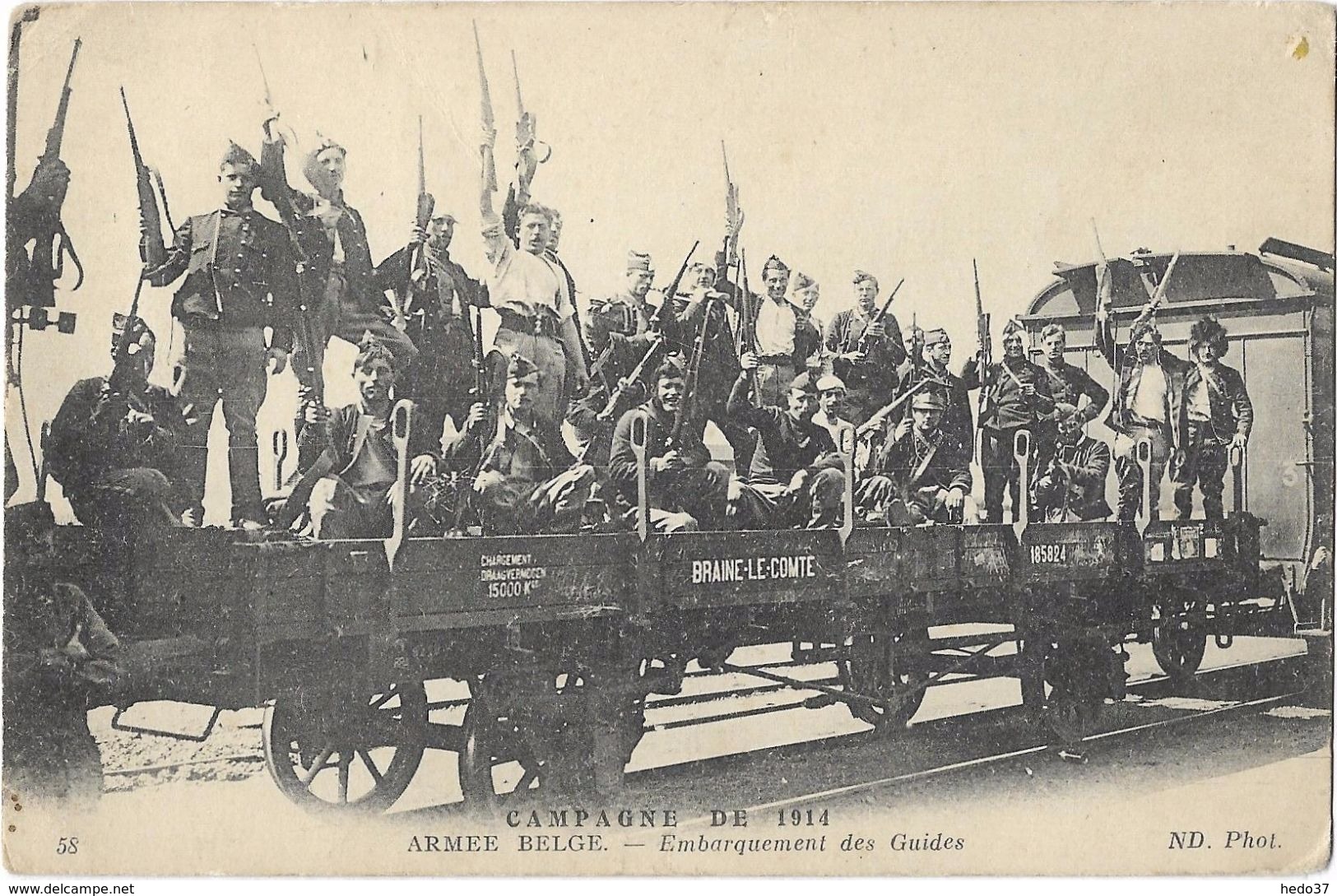 Campagne De 1914 - Armée Belge - Embarquement Des Guides - Guerre 1914-18